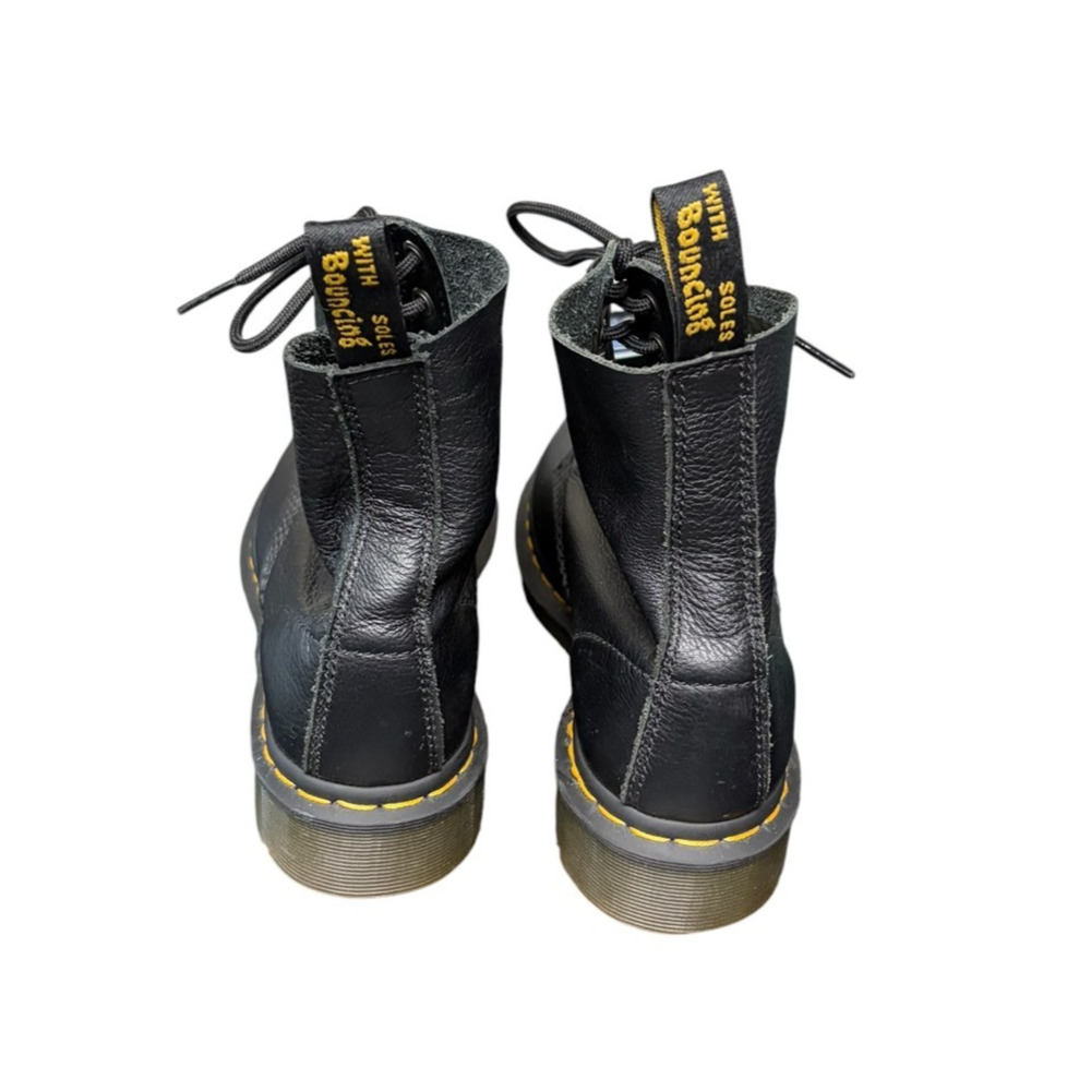 Dr. Martens 1460 Women’s Pascal Virginia Boots Black Leather Size 7 Airwaves - Picture 3 of 4